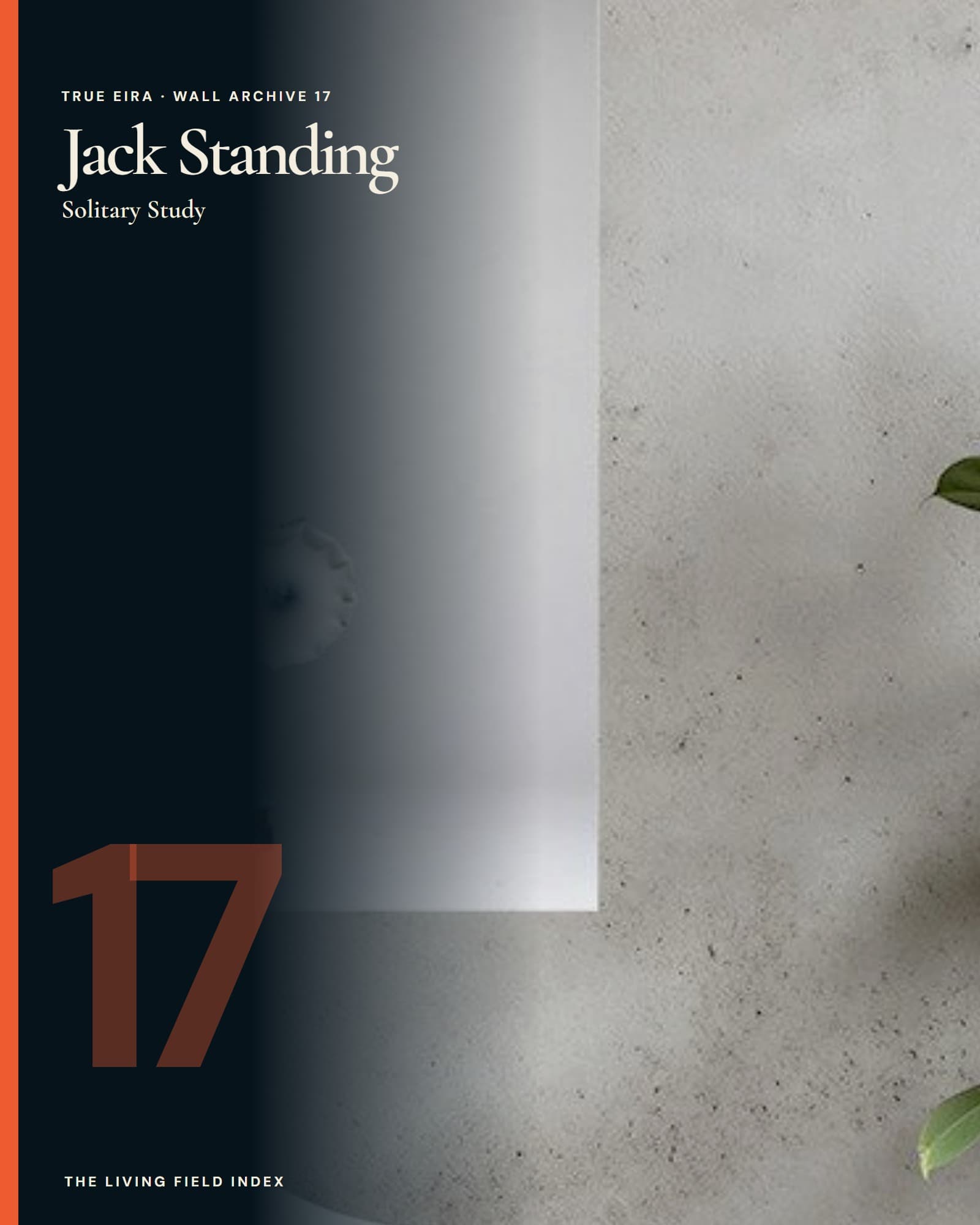 Jack Standing in the True Eira Living Field Index campaign