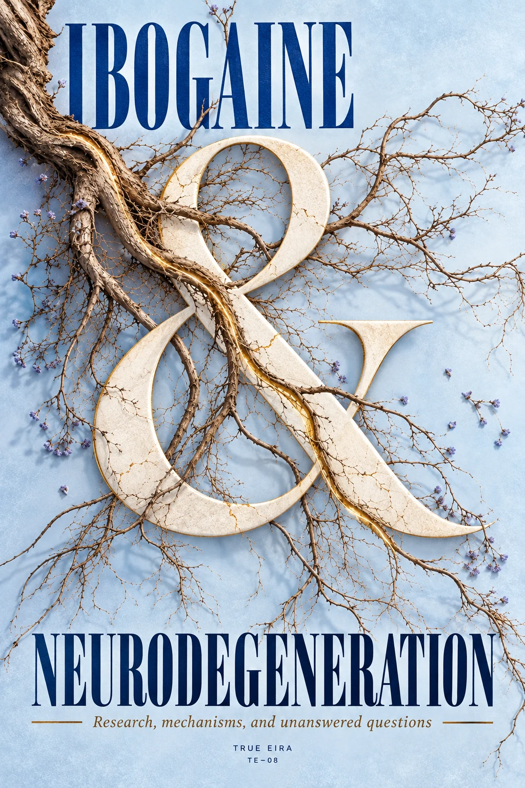 Ibogaine & Neurodegeneration — cover design study