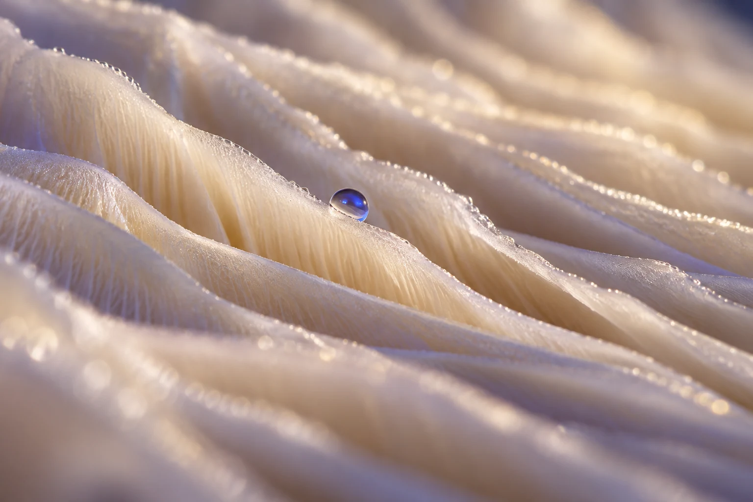 Silk topography — True Eira editorial artwork