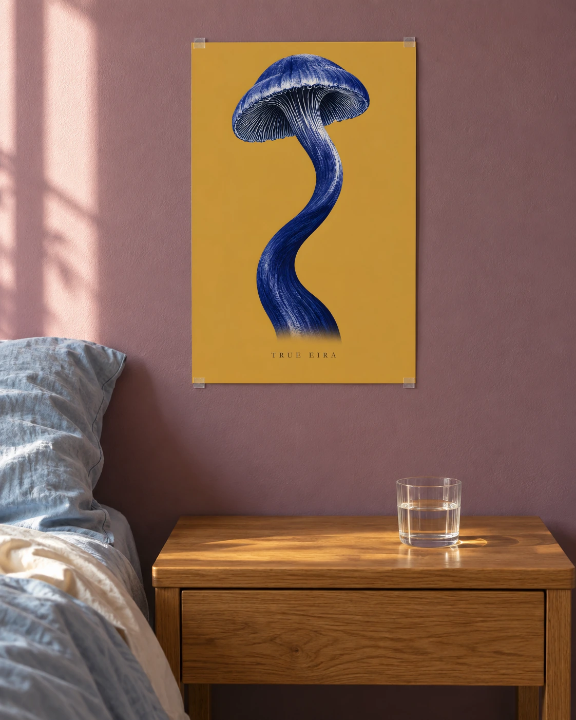 Blue Wander in a room
