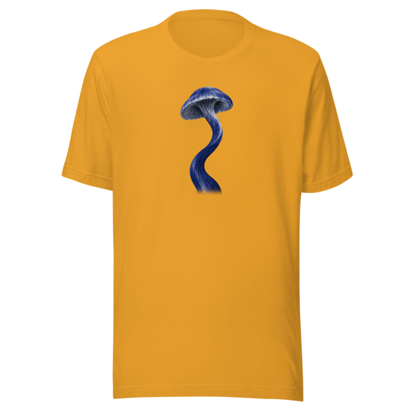 Blue Wander tee in Mustard