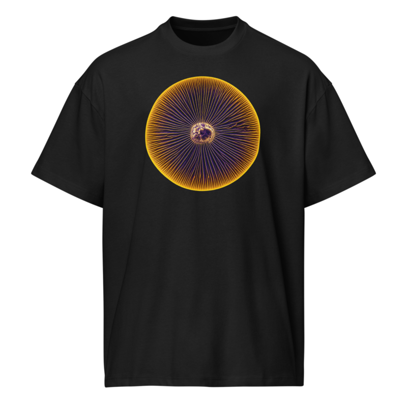 Gold Disc tee in Black