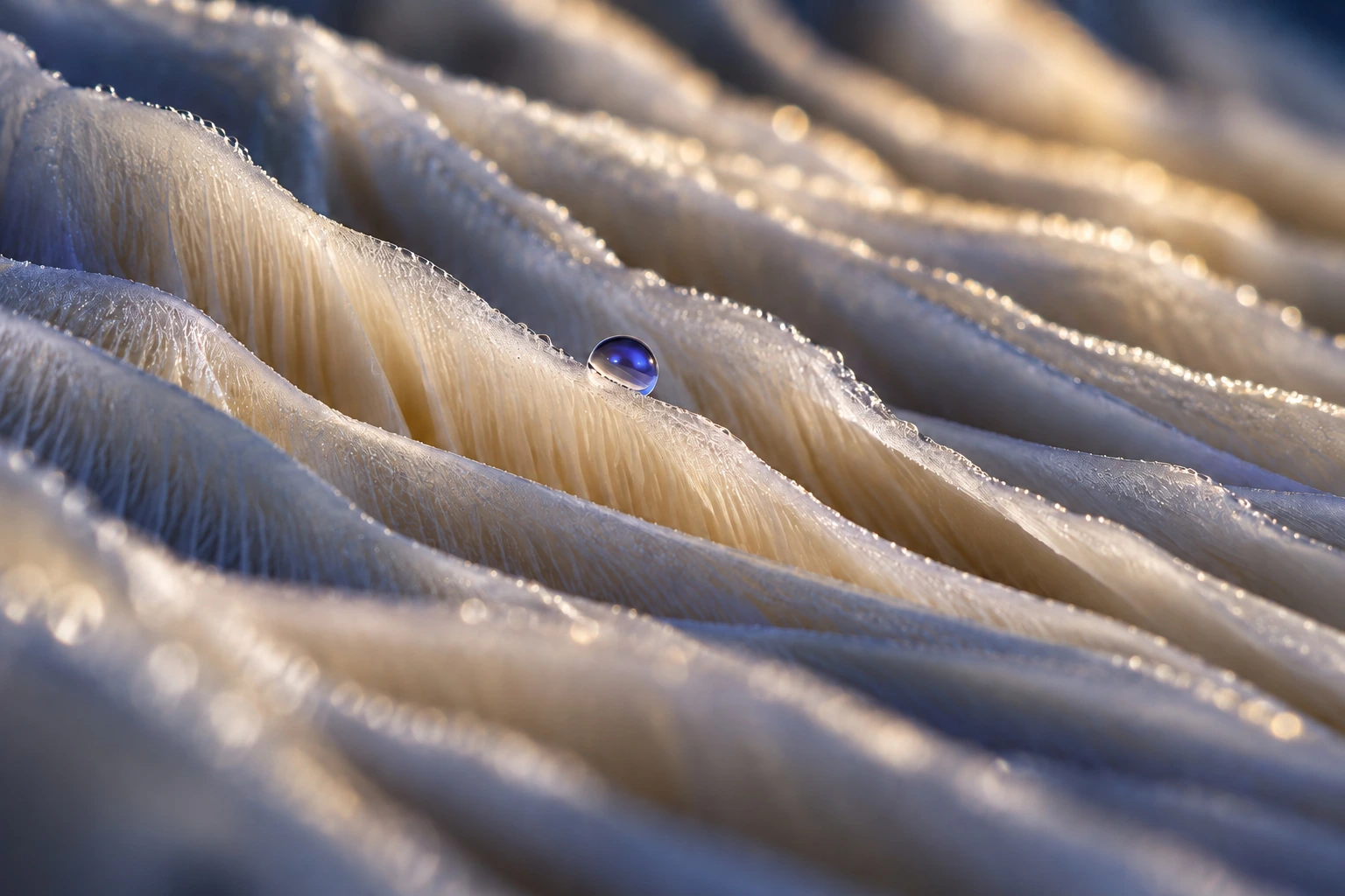 Silk topography — True Eira editorial artwork